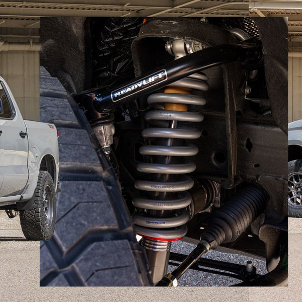 ReadyLift Ensemble de rehaussement de suspension — rehaussement 4 po — 2025-2026 Chevrolet Silverado 1500, certaines versions; 2025-2026 GMC Sierra 1500, certaines versions (62-35440)