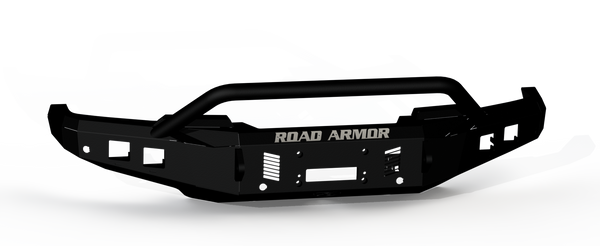Road Armor 2023+ F250/F350 Stealth Front Winch Compatible Bumper Pre Runner Guard Texture Black (6232F4B)