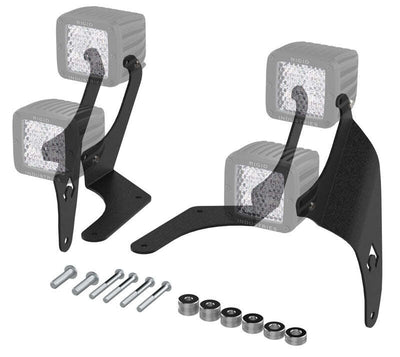 Artec Industries Support de montant A pour deux cubes lumineux DEL 20-25 Jeep Wrangler JL - Jl 392 / Jt Mojave