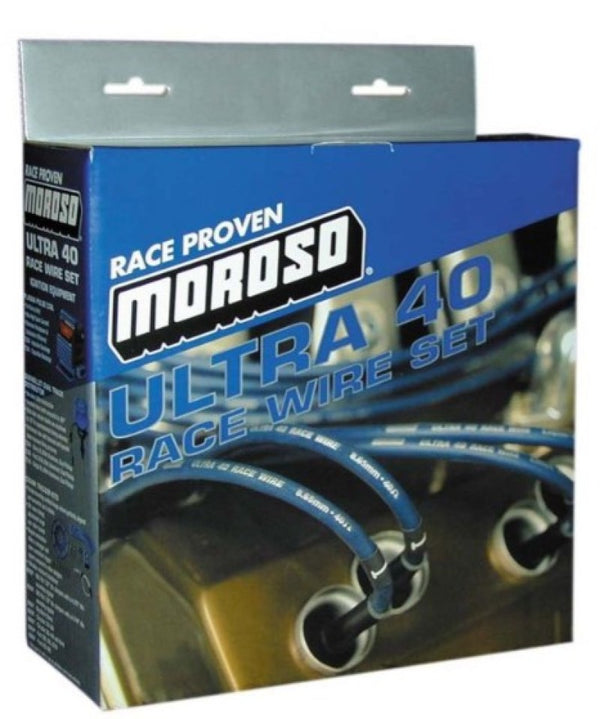 Moroso Jeu de fils d'allumage Ford 289-302 - Ultra 40 - gainé - non HEI - 135 degrés - noir
