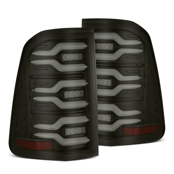 AlphaRex LED Taillights Black — 2019-2021 Dodge Ram 1500 (640040)