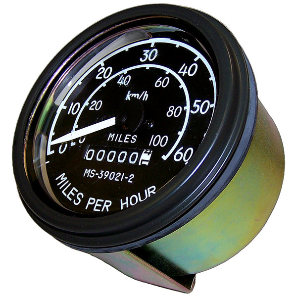 Crown Automotive Speedometer — Black, White
