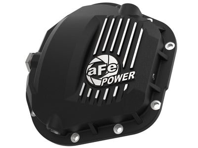 aFe Couvercle de différentiel avant Pro Series Dana 60 avec ailettes usinées 17-20 camions Ford (Dana 60) - noir