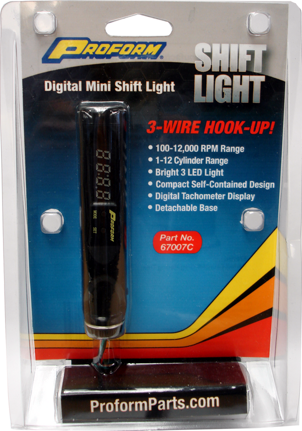 Proform RPM Shift Light Stand Alone Adjustable Model LED Light Digital 3-Wire Hookup