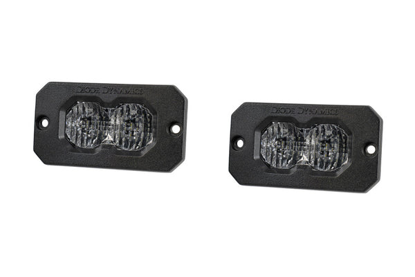 Diode Dynamics C2 2.0 Max faisceau combiné/de conduite encastré RBL (paire) - blanc