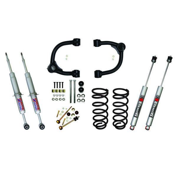Skyjacker Ensemble de rehaussement de suspension à jambes de force de performance avec amortisseur - T4330STUM