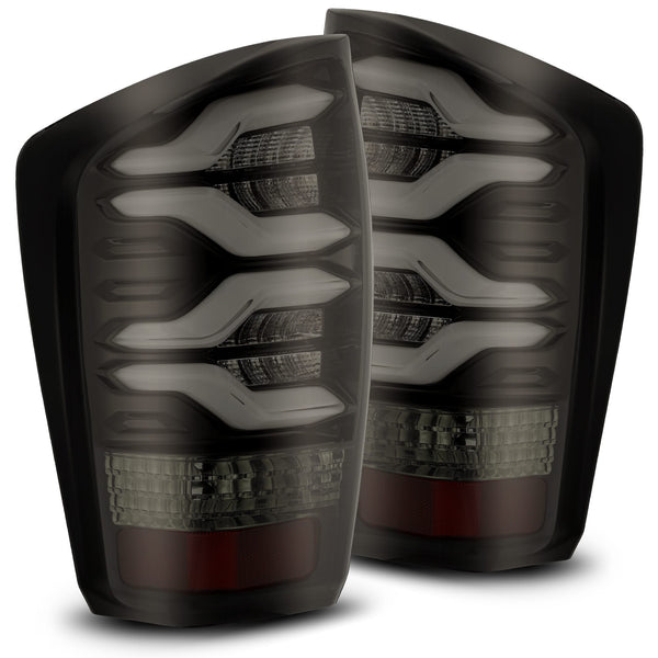 AlphaRex LED Taillights Jet Black — 2016-2020 Toyota Tacoma (680010)