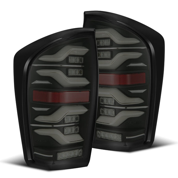 AlphaRex LED Taillights Black — 2016-2021 Toyota Tacoma (680090)