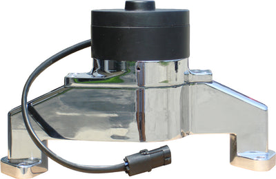 Proform Electric Engine Water Pump Aluminum Chrome Finish Fits BB Chevy Engines