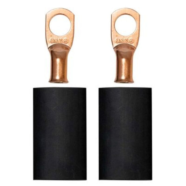 Moroso Ensemble de cosses de câble de batterie à sertir/souder pour fil calibre 6, goujon de 3/8 po de diam. (paquet de 2)