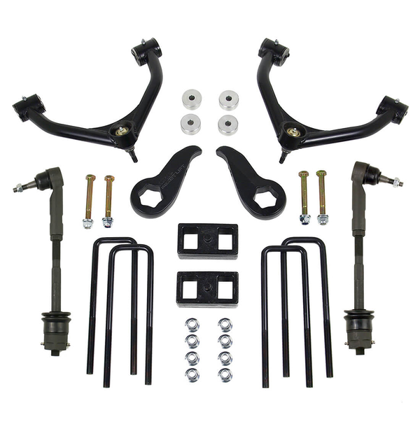 ReadyLift Suspension Lift Kit — 3.5" Lift — 1" Rear Lift — 2011-2019 Chevrolet Silverado 2500 HD, select trims; 2011-2019 GMC Sierra 2500 HD, select trims (69-3411)