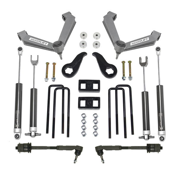 ReadyLift Suspension Lift Kit — 3.5" Lift — 2" Rear Lift — 2011-2019 Chevrolet Silverado 2500 HD, select trims; 2011-2019 GMC Sierra 2500 HD, select trims (69-35140)