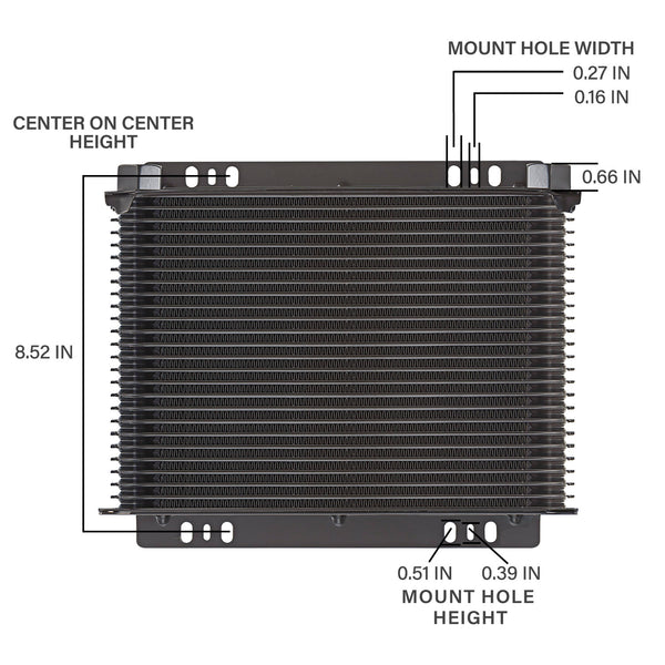 Proform Refroidisseur de transmission et d'huile haute efficacité Tundra Series à 25 rangées