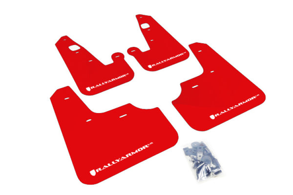Rally Armor Garde-boue UR 07-17 Mitsubishi Lancer - rouge avec logo blanc