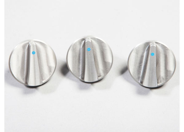 Rugged Ridge KNOB SET 3PC Billet Alblue 0710 Wrangler