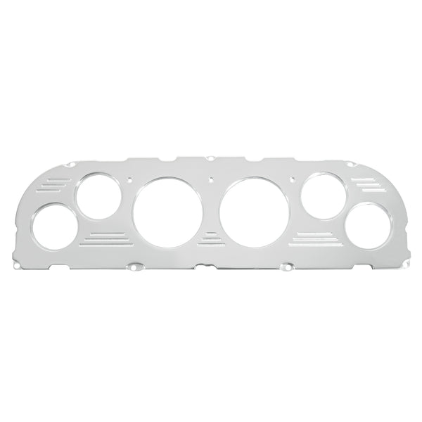 AutoMeter Direct Fit Dash Panel, Chevy Truck 60-63, 6 Gauge, Billet — Front