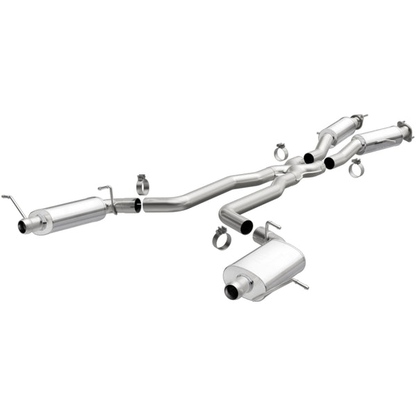 MagnaFlow Échappement performance Cat Back en inox à double sortie arrière séparée 12 Jeep Grand Cherokee V8 6.4L