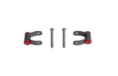 Maxtrac Suspension 1999-2018 Silv/Sierra 1500/2001-2010 25/3500 HD/1994-2001 RAM 1500 2WD Rear Steel 1" Lift Shackles (Pair)