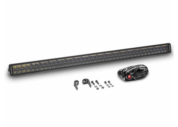 Go Rhino 42In Blackout Combo Series Double Row Light Bar with Amber Lighting Blk (754004012CDS)