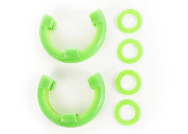 Rugged Ridge Ensemble d'isolateurs d'anneau en D 3/4 po - vert (paire)