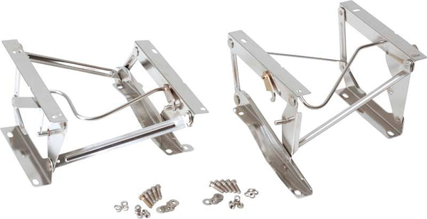 Kentrol Socles de siège (paire) 76-90 Jeep CJ/Wrangler YJ - argent poli
