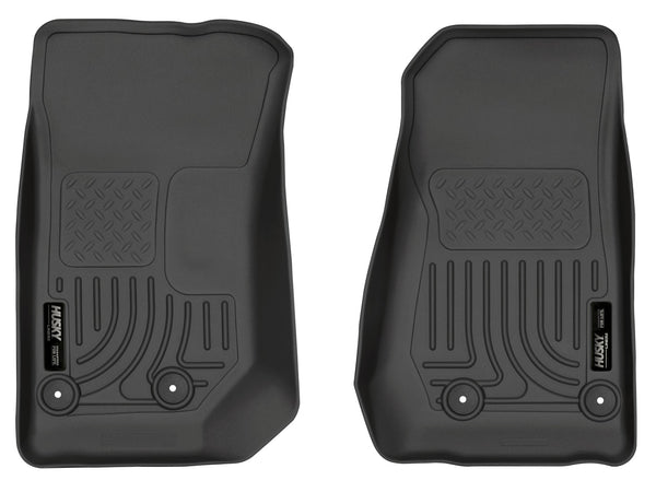 Husky Liners Revêtement de plancher WeatherBeater avant — pour certains véhicules Jeep (WC18041) - noir