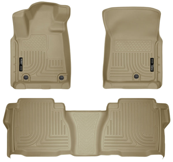 Husky Liners Protège-planchers avant et de 2e rangée Weatherbeater (couverture des espaces pour les pieds) (98583)