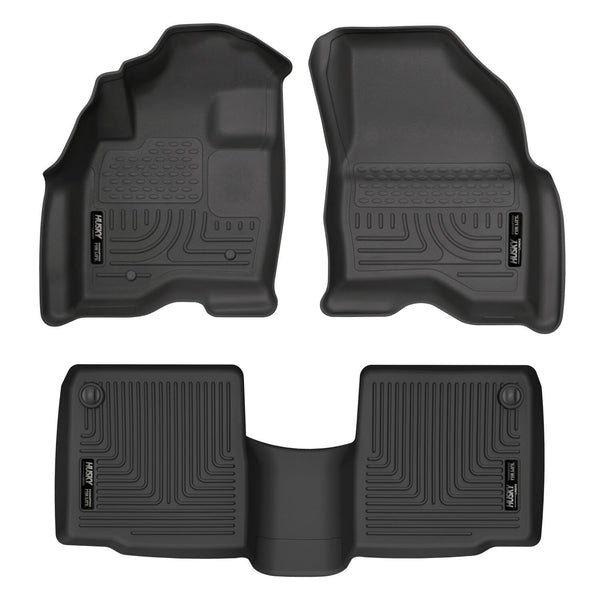 Husky Liners Floor Liners (WC98761) — Front And Second Rows