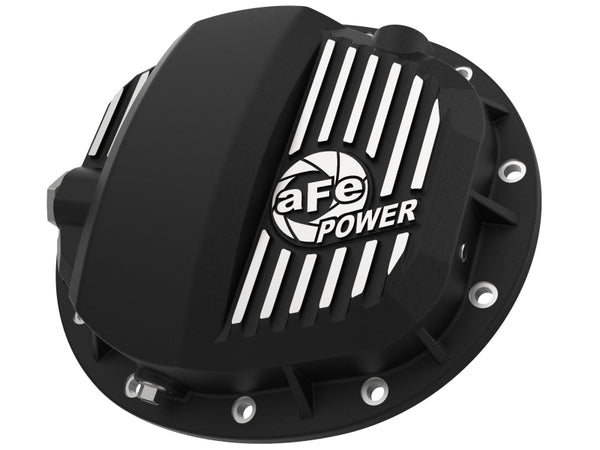 aFe Couvercle de différentiel arrière Pro Series GMCH 9.5 avec ailettes usinées 19-20 GM Silverado/Sierra 1500 - noir