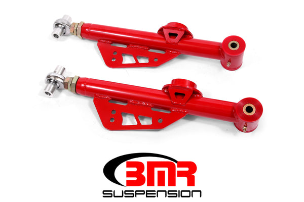 BMR Bras de suspension inférieurs réglables sur le véhicule / combo rotule (polyuréthane) 99-04 Mustang - rouge