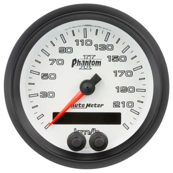 AutoMeter Indicateur de vitesse 3-3/8 po, 225 km/h, GPS, Phantom II