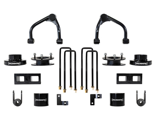 Ironman 4x4 4" Lift & Level Kit - Front=4" Lift - Rear=3" Lift - 76-087-001
