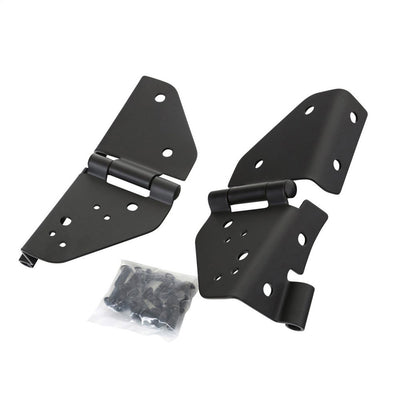 Smittybilt Windshield Hinge Kit - Black (55-95 CJ/YJ)