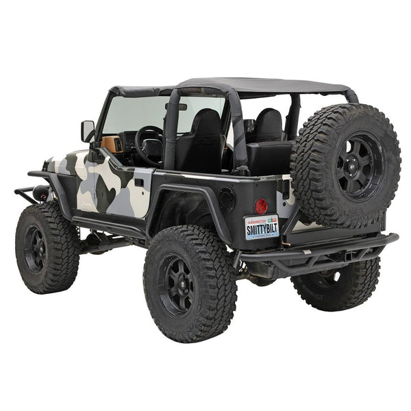 Smittybilt SRC Rear Bumper W/Tire Carrier - Black Textured