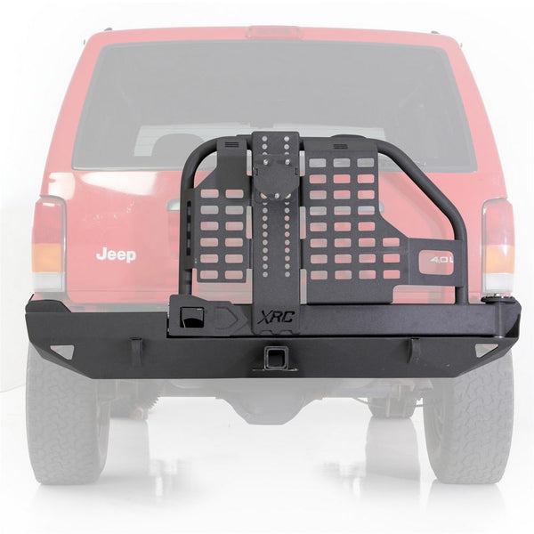 Smittybilt XRC Rear Bumper W/Hitch & Tire Carrier - Black Textured