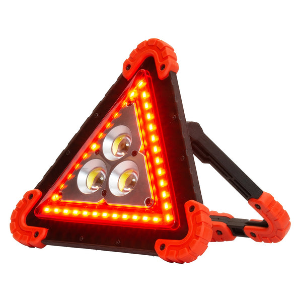 Brightsource Ensemble d'éclairage, lampe de travail d'atelier rechargeable, feu de sécurité triangulaire