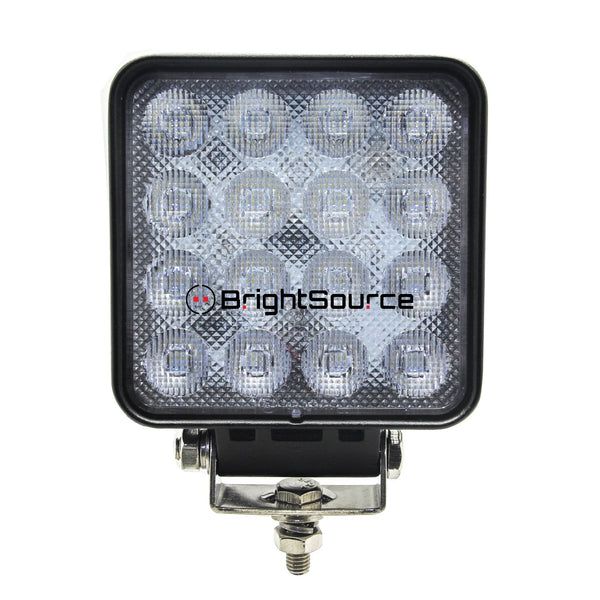 Brightsource Light Kit Work Light 4in Square Work Light - Flood no harness High Output 48W