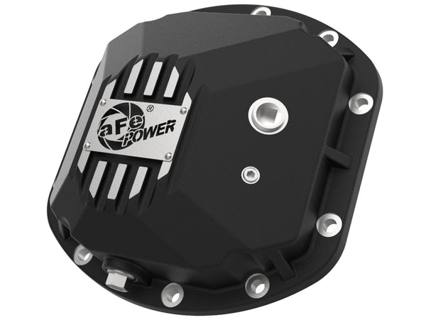aFe Couvercle de différentiel avant Street Series Dana 30 avec ailettes usinées 97-18 Jeep Wrangler - noir