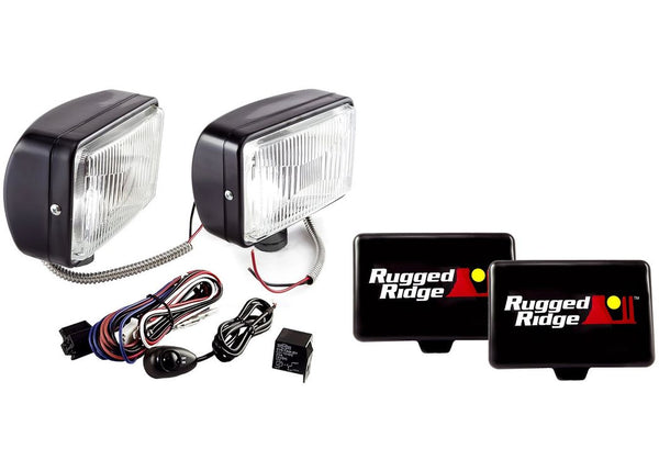 Rugged Ridge Off Rd 2 Light Kit 5X7 Bl 100