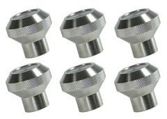 Rugged Ridge Ensemble de boutons de tableau de bord en aluminium billette avec vernis transparent 7686 CJ