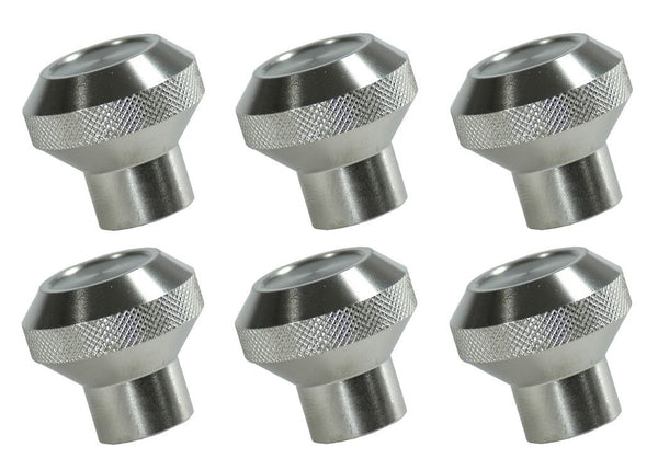 Rugged Ridge Billet Aluminum DASH KNOB SET Clearcoated 7686 CJ