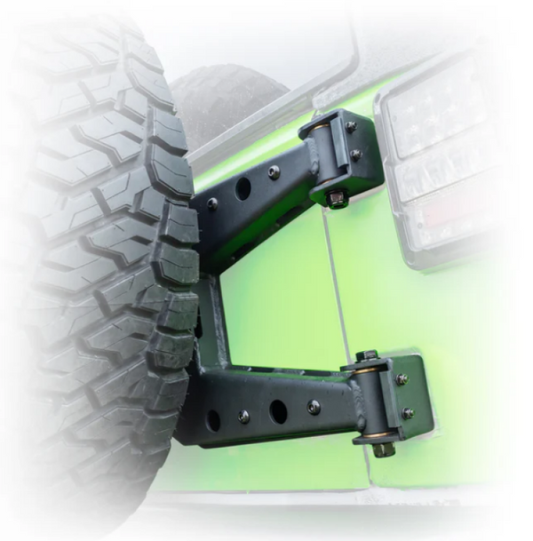 Turn Offroad Porte-pneu monté sur charnière 2007-2018 Jeep JK