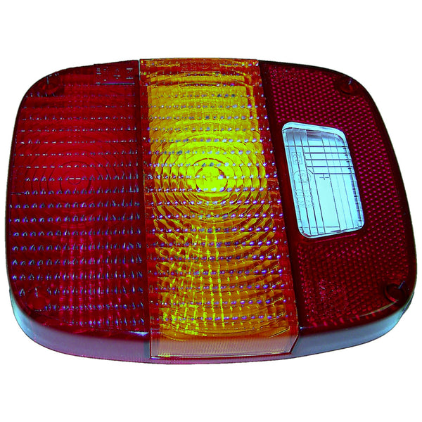 Crown Automotive Tail Light Lens — Amber, Red — 1981-1983 Jeep CJ5 +3 more