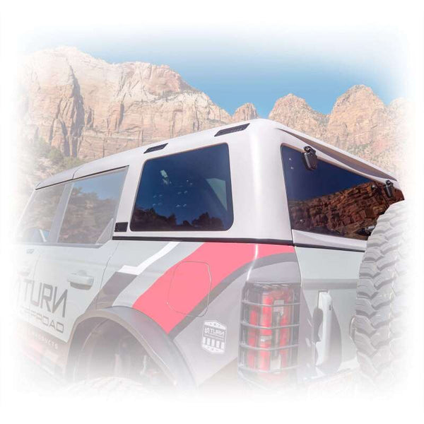 Turn Offroad Toit rigide (4 portes) 21-26 Ford Bronco - blanc/garniture de pavillon en mousse noire