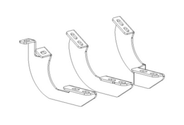 Go Rhino Supports de montage V-Series V3 seulement, noir — 2024+ Toyota Tacoma Double Cab (6944326)