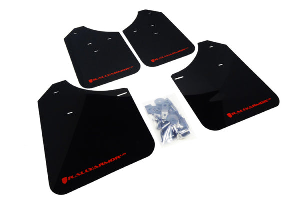 Rally Armor Garde-boue UR 02-07 Subaru WRX/STI/RS/2.5i (familiales : modification requise) - noir avec logo rouge