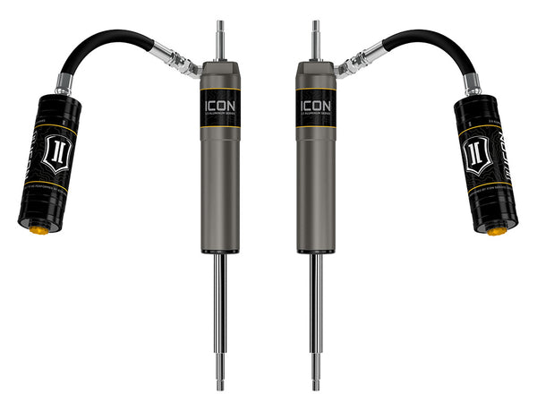 ICON 1997-2023 Nissan Patrol Y61, 0-2.5" Lift, Front, V.S. 2.5 Aluminum Series Shock Absorbers, Remote Reservo (87842P)