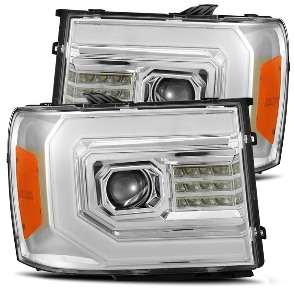 AlphaRex LED Projector Headlights in Chrome - 880096