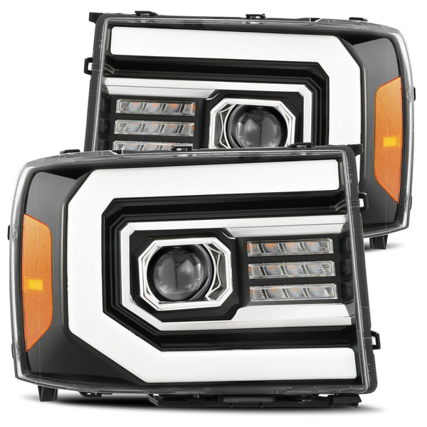 AlphaRex LED Projector Headlights in Jet Black - 880097