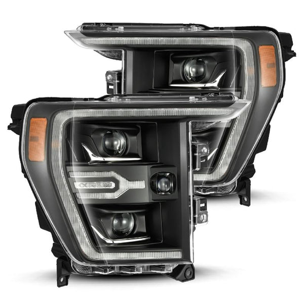 AlphaRex Projector Headlights Black — 2021-2022 Ford F-150 (880139)